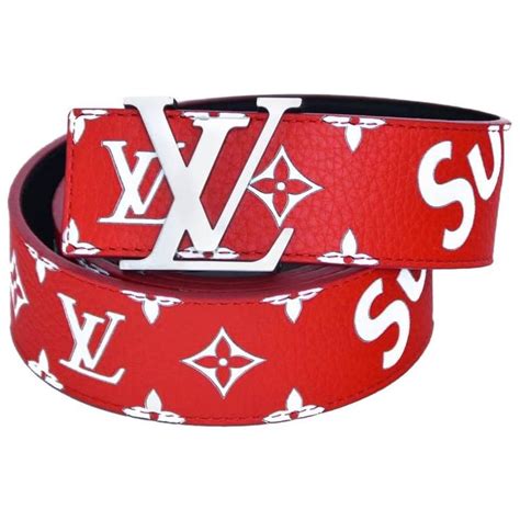 red supreme louis vuitton belt cheap|supreme lv belt retail price.